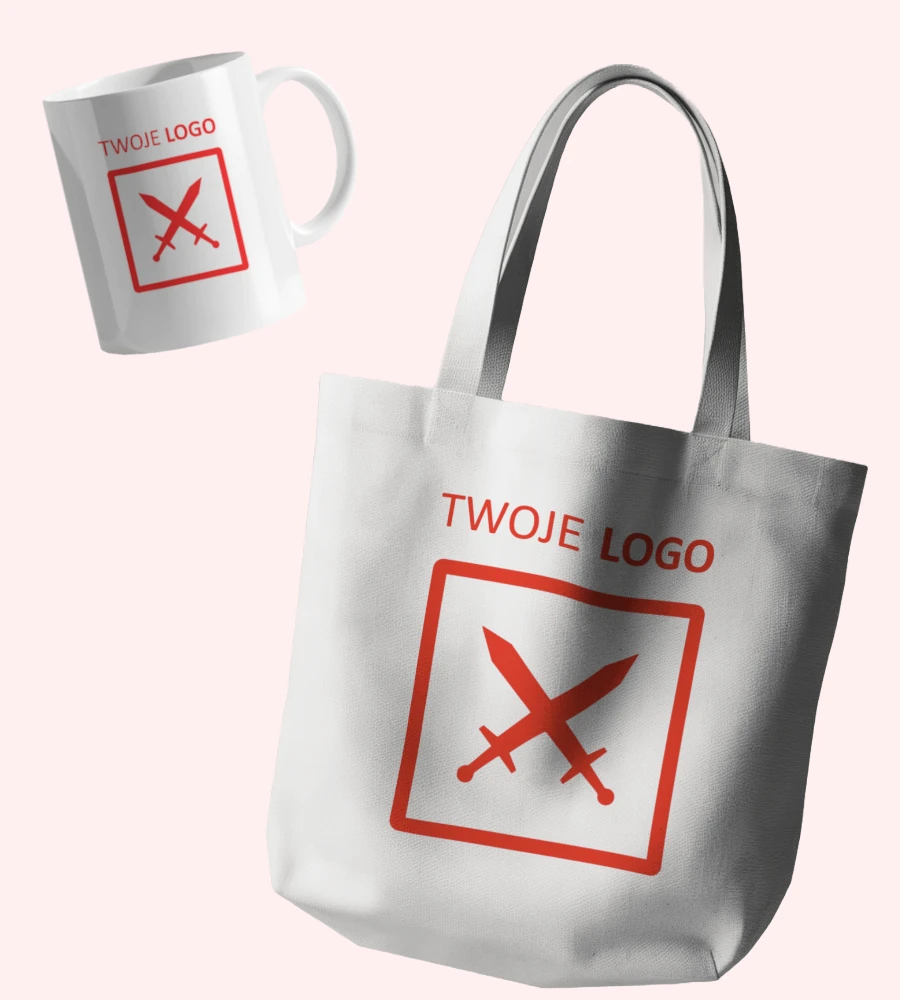 Gadżety reklamowe dla firm i ośrodków kultury. Twoje logo, slogan, dowolna grafika.