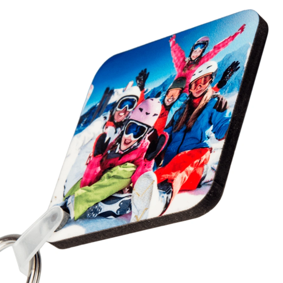 Brelok mdf kwadratowy.