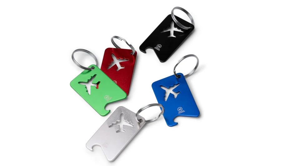 Brelok w kształcie samolotu - dostępne kolory.